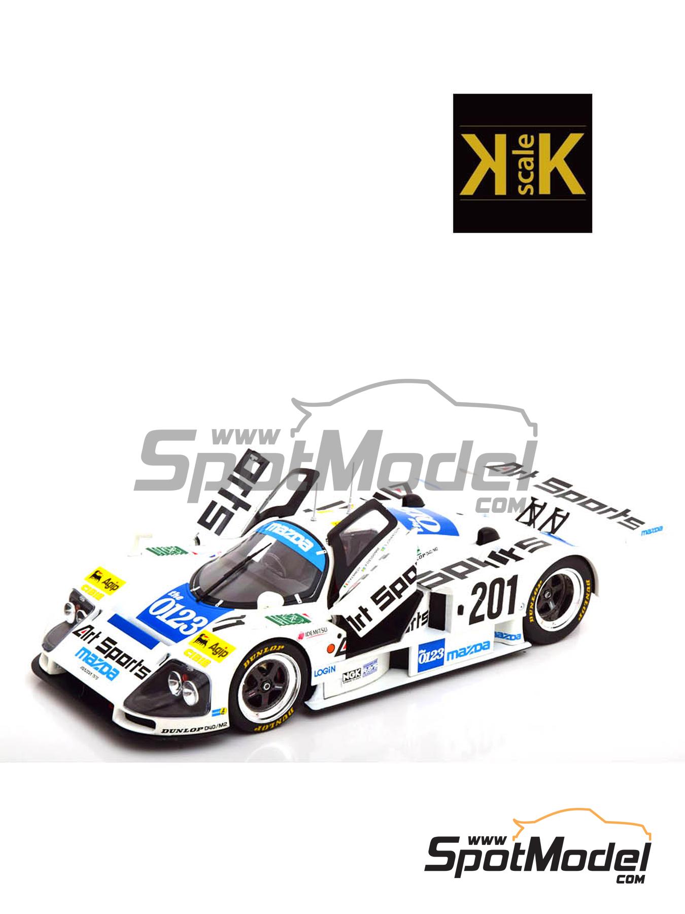 Mazda 787B Mazdaspeed Team sponsored by Art Sports - 24 Hours Le Mans 1990.  Diecast model car in 1/18 scale manufactured by KK Scale (ref. DIE-59915